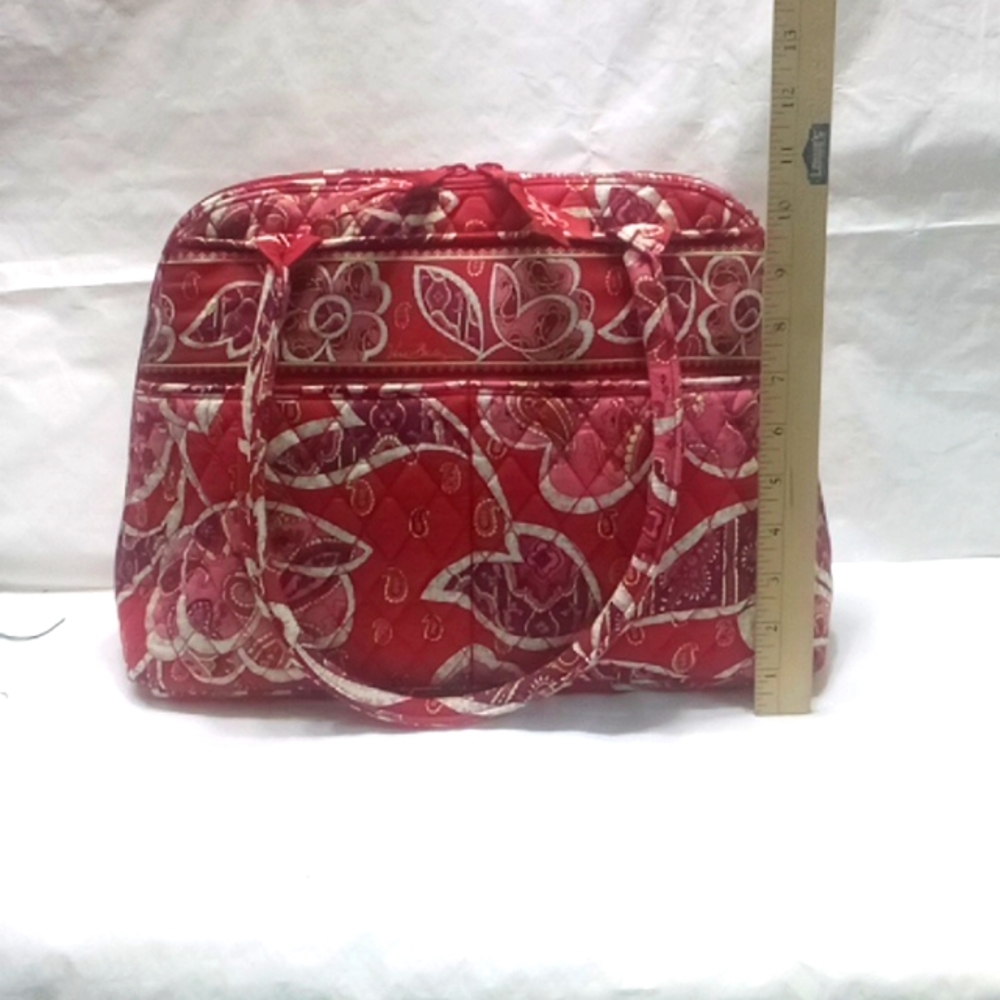VERA BRADLEY red paisley handbag - Picture 6 of 6